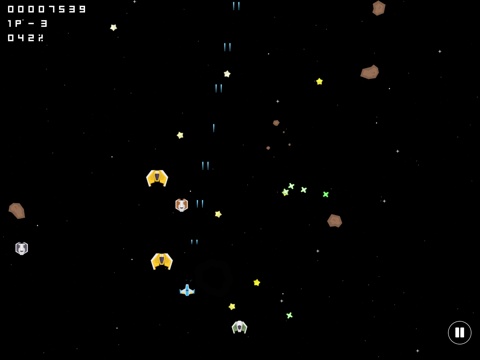 Captures d'écran de Space War Shoot 'em up iPad 