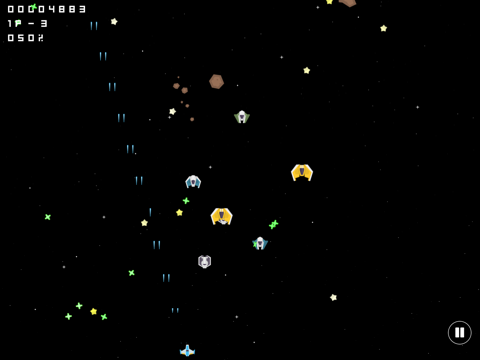 Captures d'écran de Space War Shoot 'em up iPad 