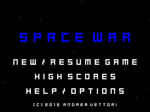 Captures d'écran de Space War Shoot 'em up iPad 