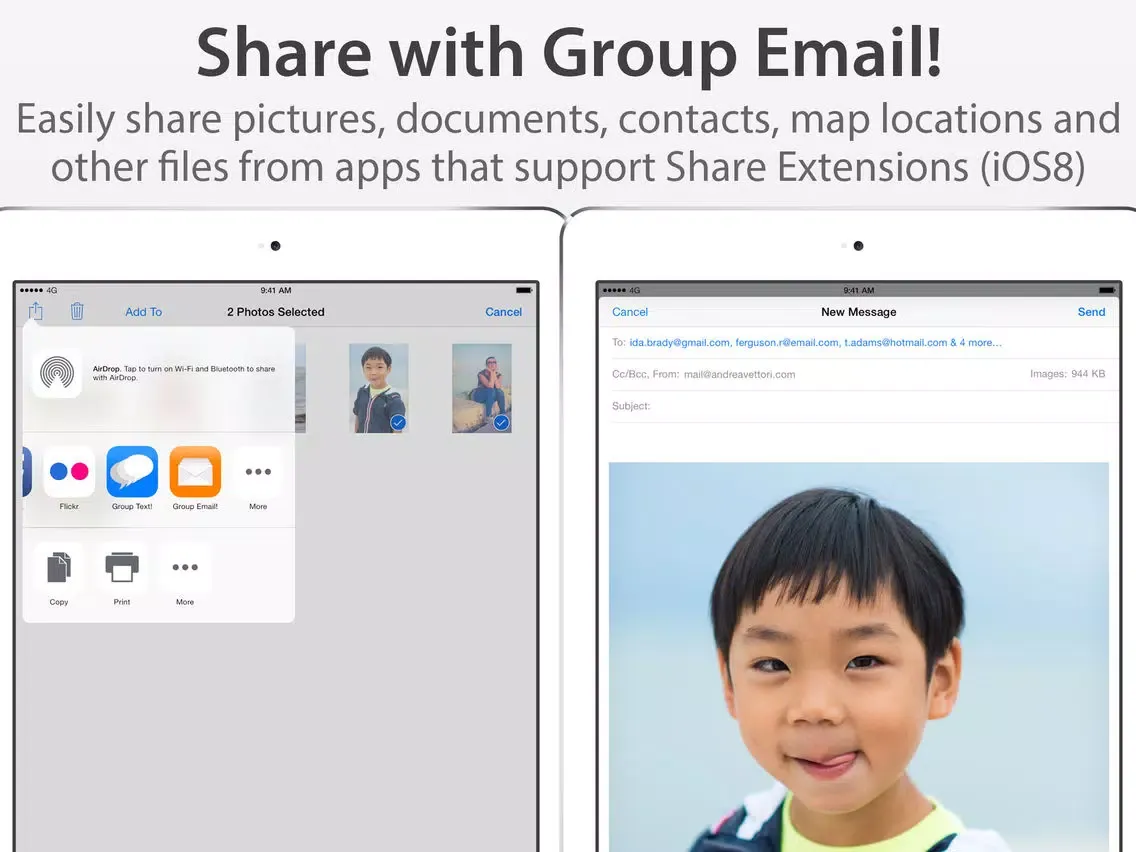 Group Email! iPad  Ekran Görüntüleri