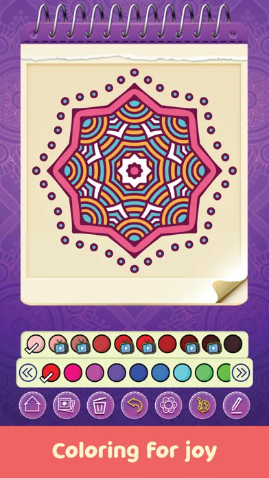 Tangkapan skrin Mandala Coloring Book®