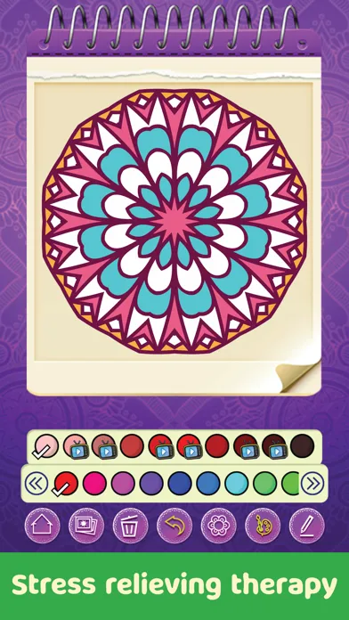 Tangkapan skrin Mandala Coloring Book®