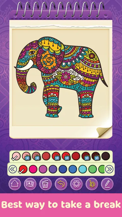 Tangkapan skrin Mandala Coloring Book®