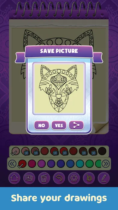 Tangkapan skrin Mandala Coloring Book®