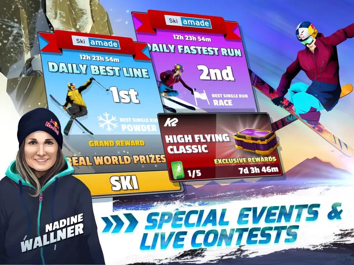 Red Bull Free Skiing iPad  سکرین شاٹس