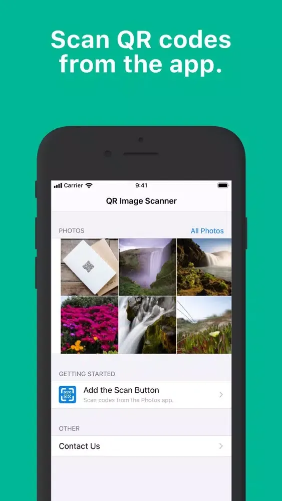 Скриншоты QR Image Scanner