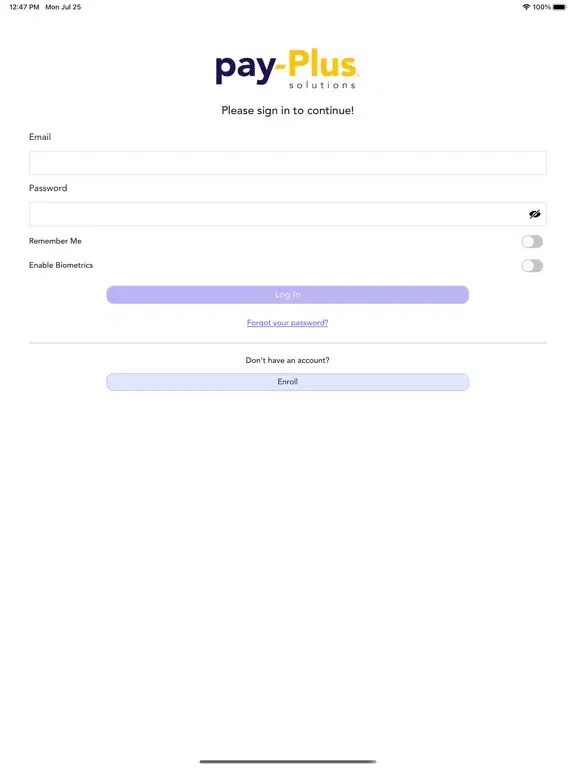 Zrzuty ekranu pay-Plus Solutions iPad 