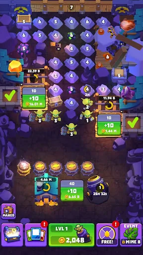 Zrzuty ekranu Gold & Goblins: Idle Merger