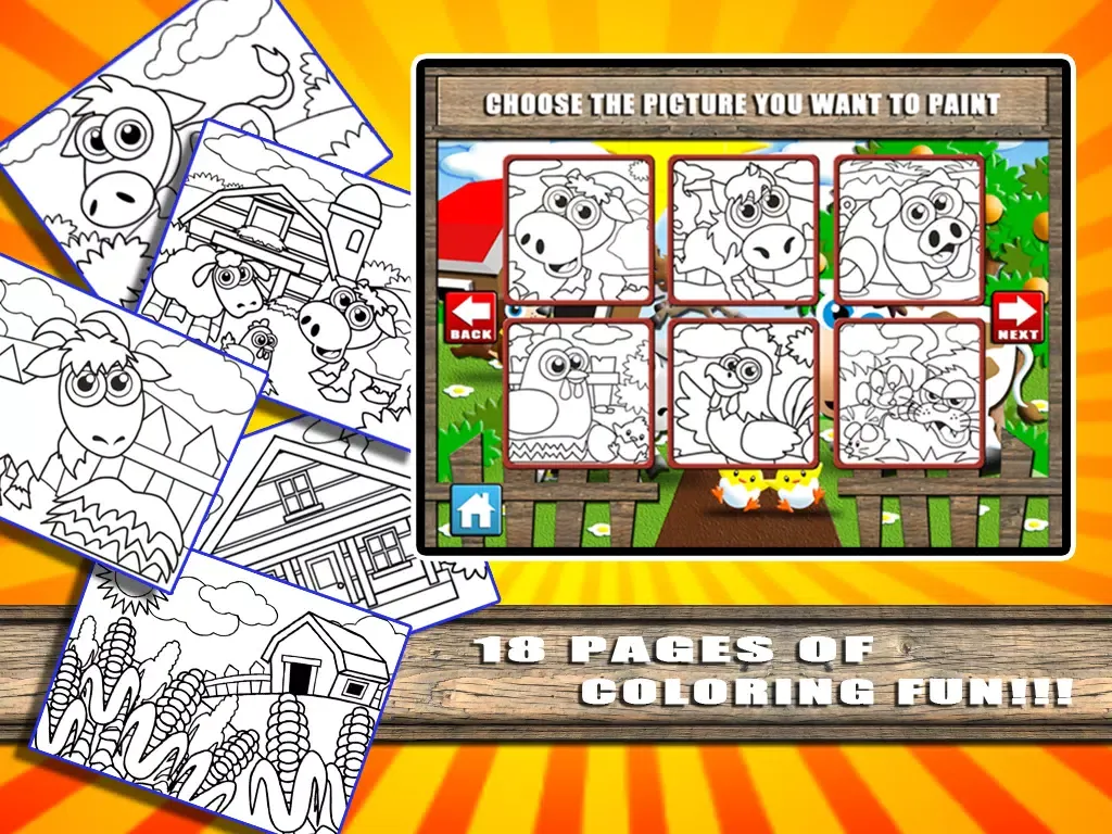 Coloring World Lite - A Farm Animal Learning Book for Kids iPad  Ekran Görüntüleri