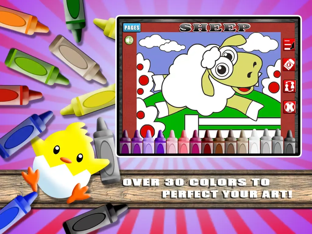 Coloring World Lite - A Farm Animal Learning Book for Kids iPad  Ekran Görüntüleri