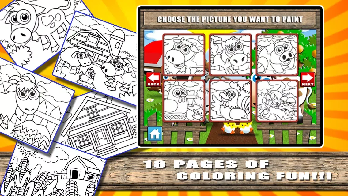 Coloring World Lite - A Farm Animal Learning Book for Kids Ekran Görüntüleri
