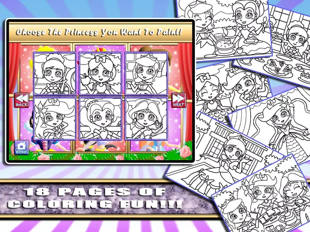 Zrzuty ekranu Princess Coloring World: My Fairy Tail Paint, Play and Draw Book for Girls! FREE iPad 