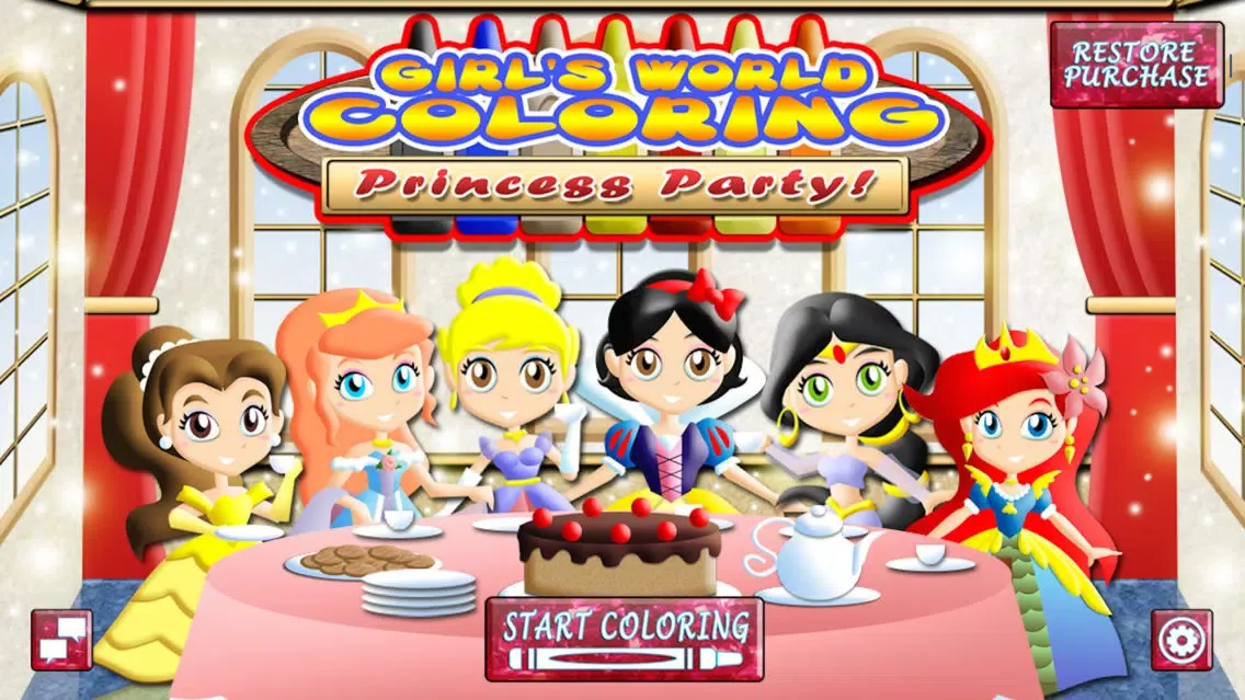 Zrzuty ekranu Princess Coloring World: My Fairy Tail Paint, Play and Draw Book for Girls! FREE