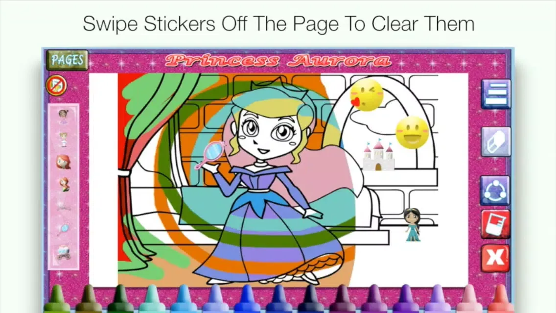 Zrzuty ekranu Princess Coloring World: My Fairy Tail Paint, Play and Draw Book for Girls! FREE