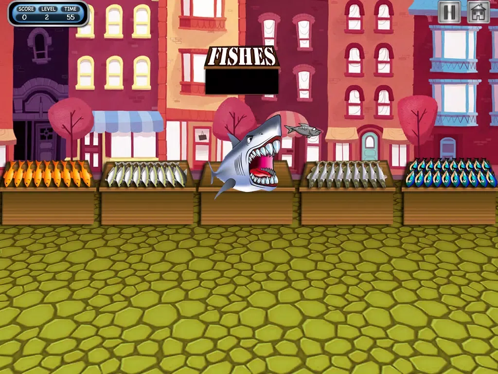 Tangkapan layar A Hungry Fishing Flick Mania FREE - A Shark's Feeding Frenzy Game iPad 