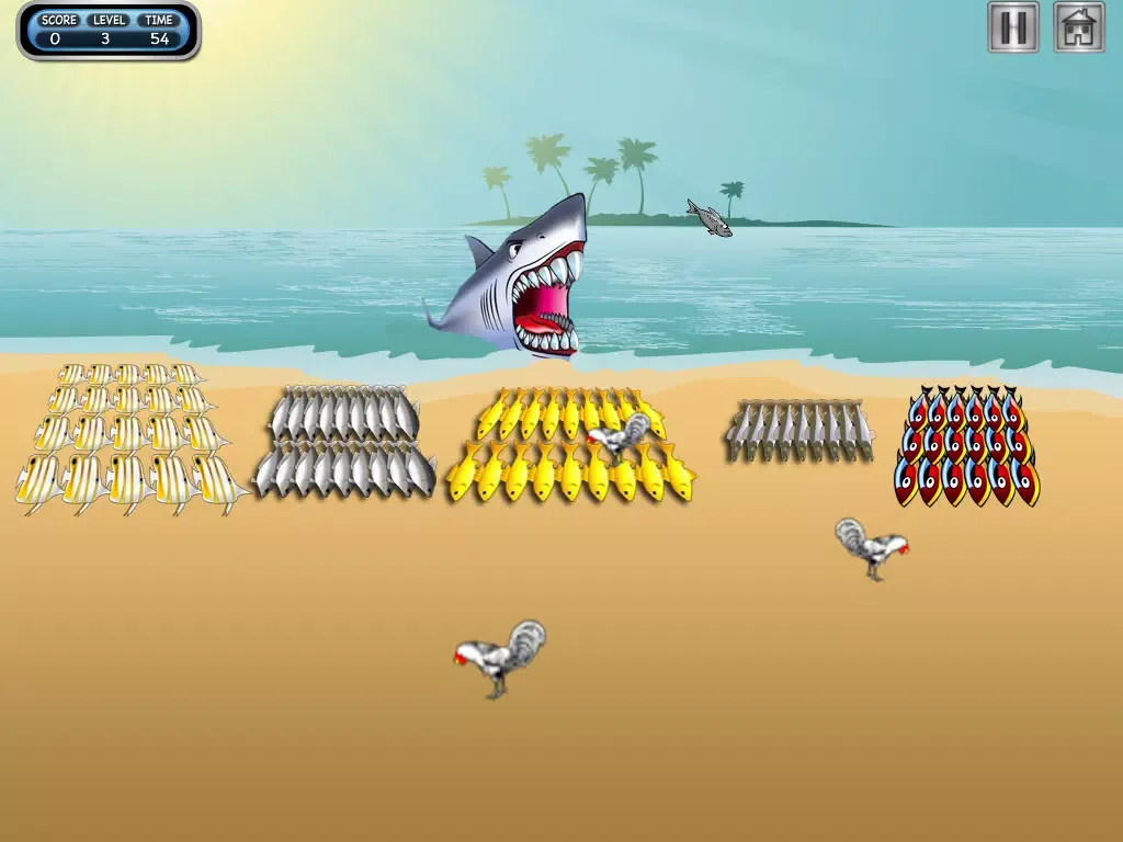 Tangkapan layar A Hungry Fishing Flick Mania FREE - A Shark's Feeding Frenzy Game iPad 