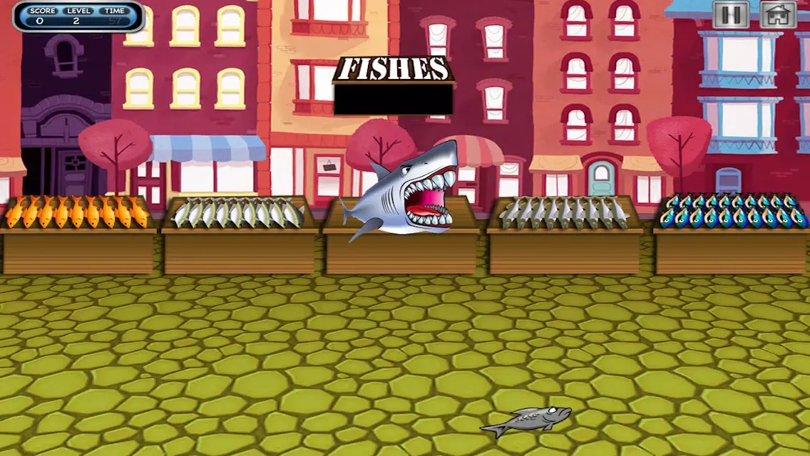 Tangkapan layar A Hungry Fishing Flick Mania FREE - A Shark's Feeding Frenzy Game
