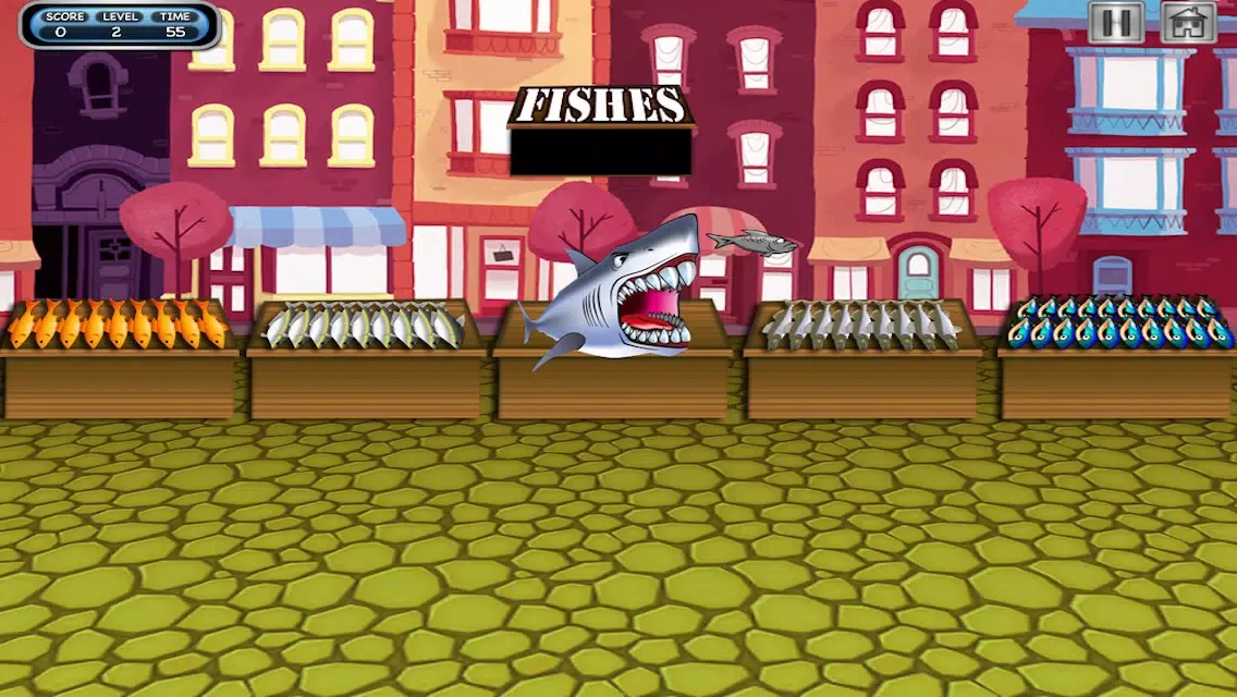 Tangkapan layar A Hungry Fishing Flick Mania FREE - A Shark's Feeding Frenzy Game