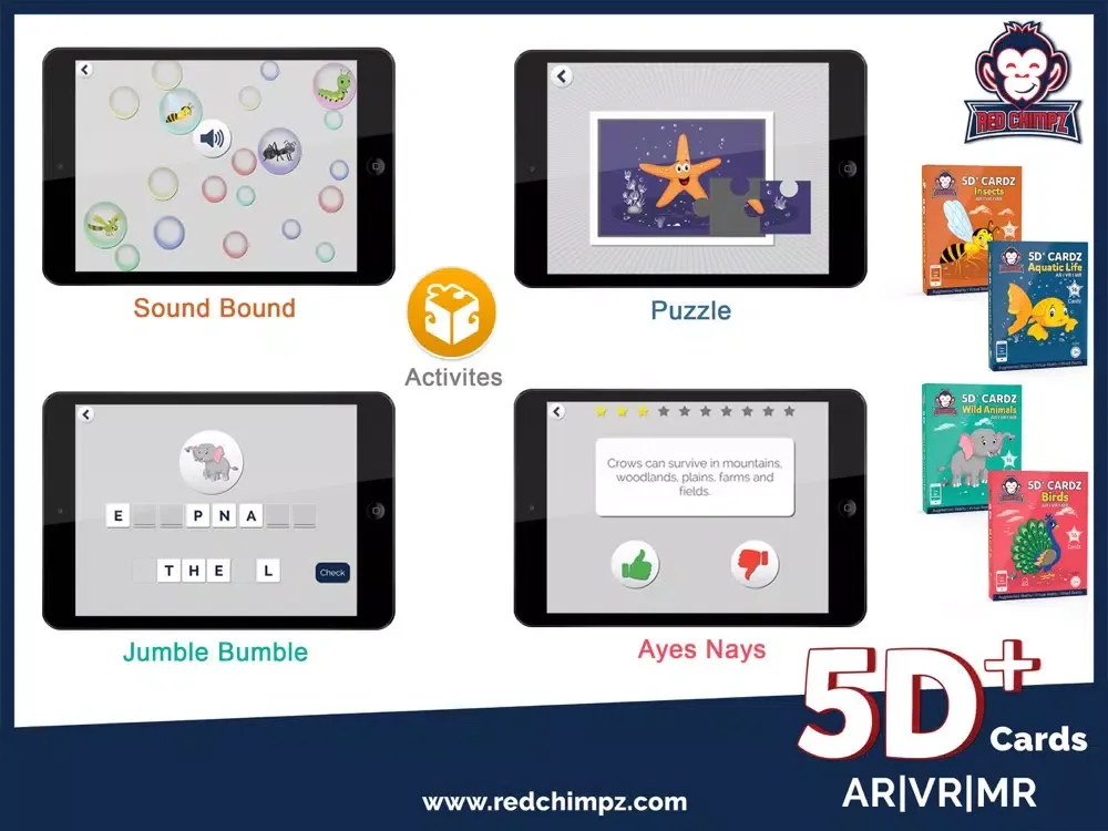 Capturas de tela do 5D+ AR VR Cardz iPad 