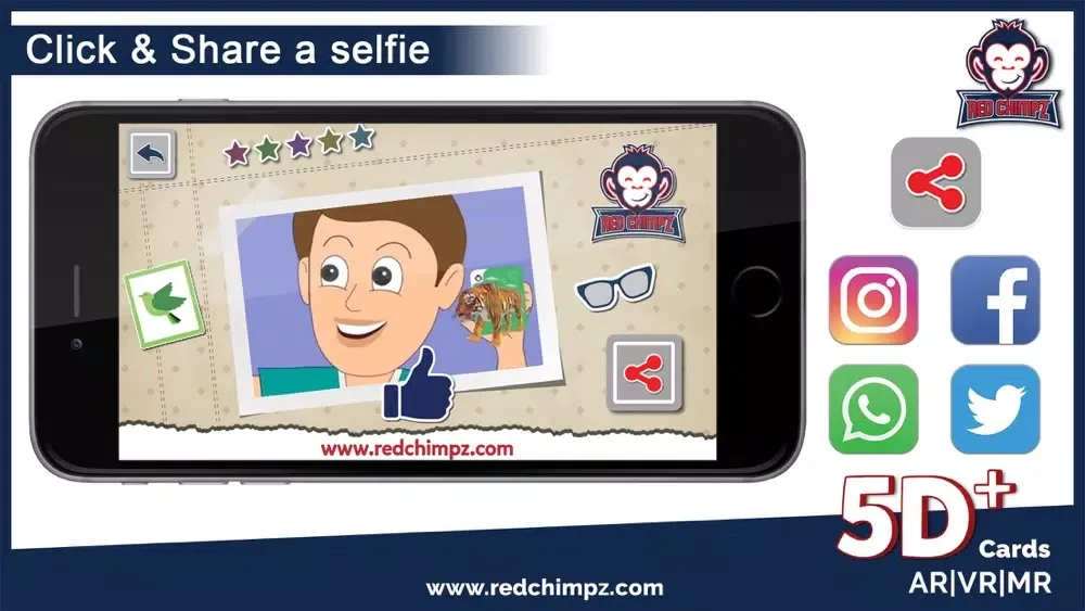 Capturas de tela do 5D+ AR VR Cardz
