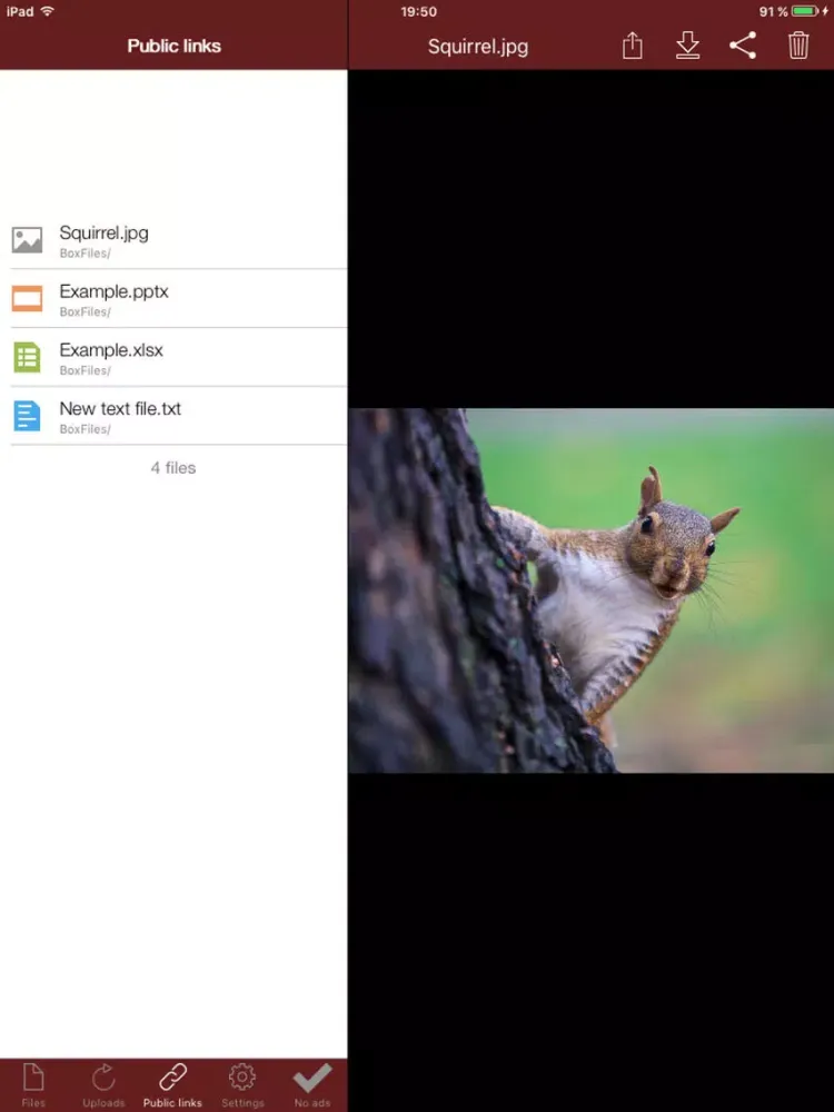 BoxFiles store & share files iPad  স্ক্রিনশট