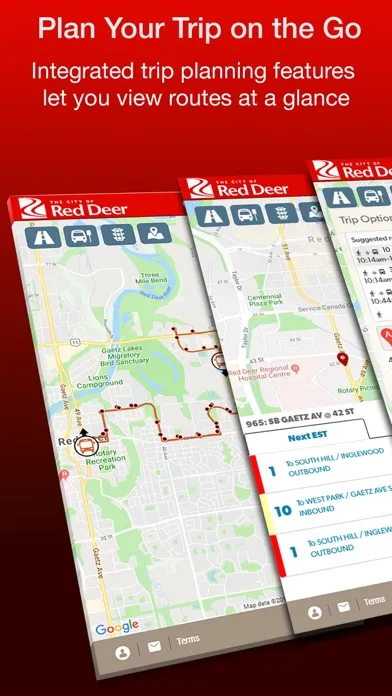 Capturas de pantalla de MyBus Red Deer