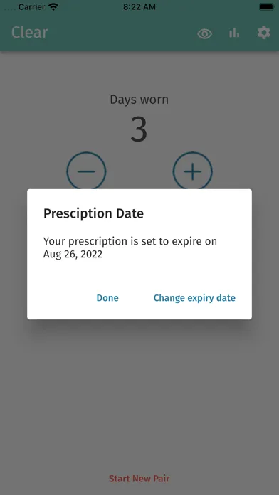 Screenshot di Clear - Contacts Lens Tracker