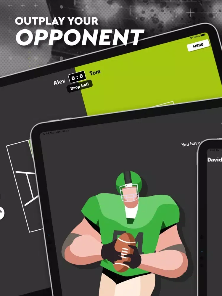 Capturas de tela do Rugby championship final game iPad 