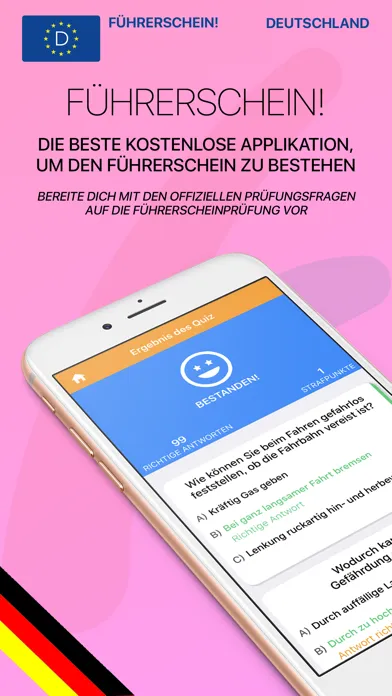 Captures d'écran de Führerschein Quiz 2018