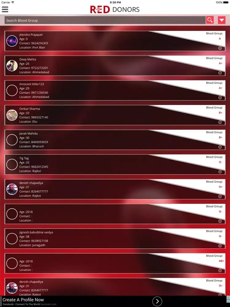 RED DONORS‏ iPad  স্ক্রিনশট