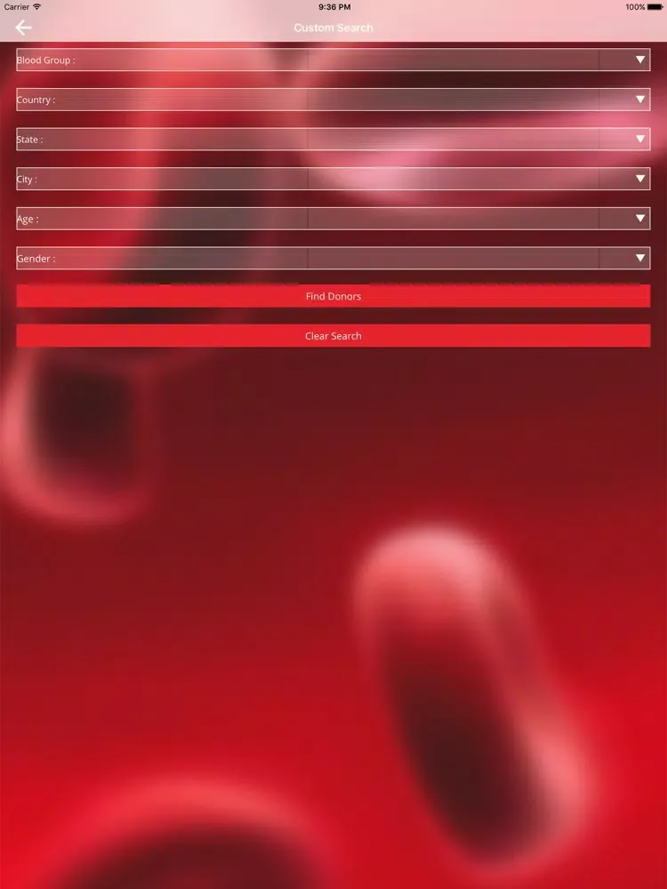 RED DONORS‏ iPad  স্ক্রিনশট