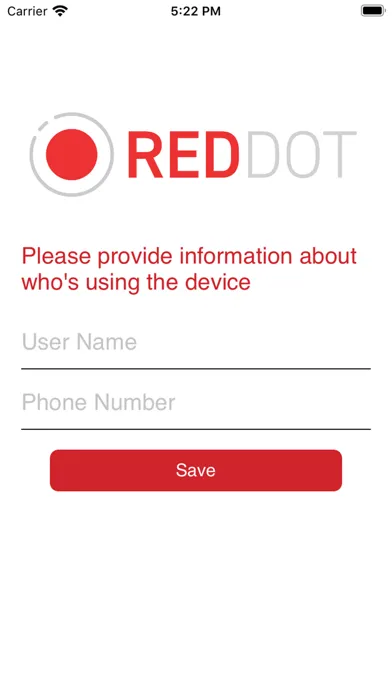 Capturas de pantalla de RedDot Alert Safety System