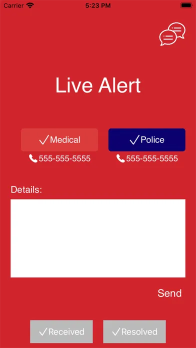Capturas de pantalla de RedDot Alert Safety System