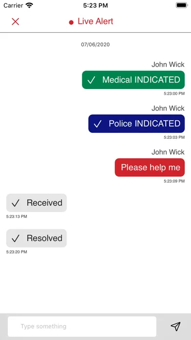 Capturas de pantalla de RedDot Alert Safety System