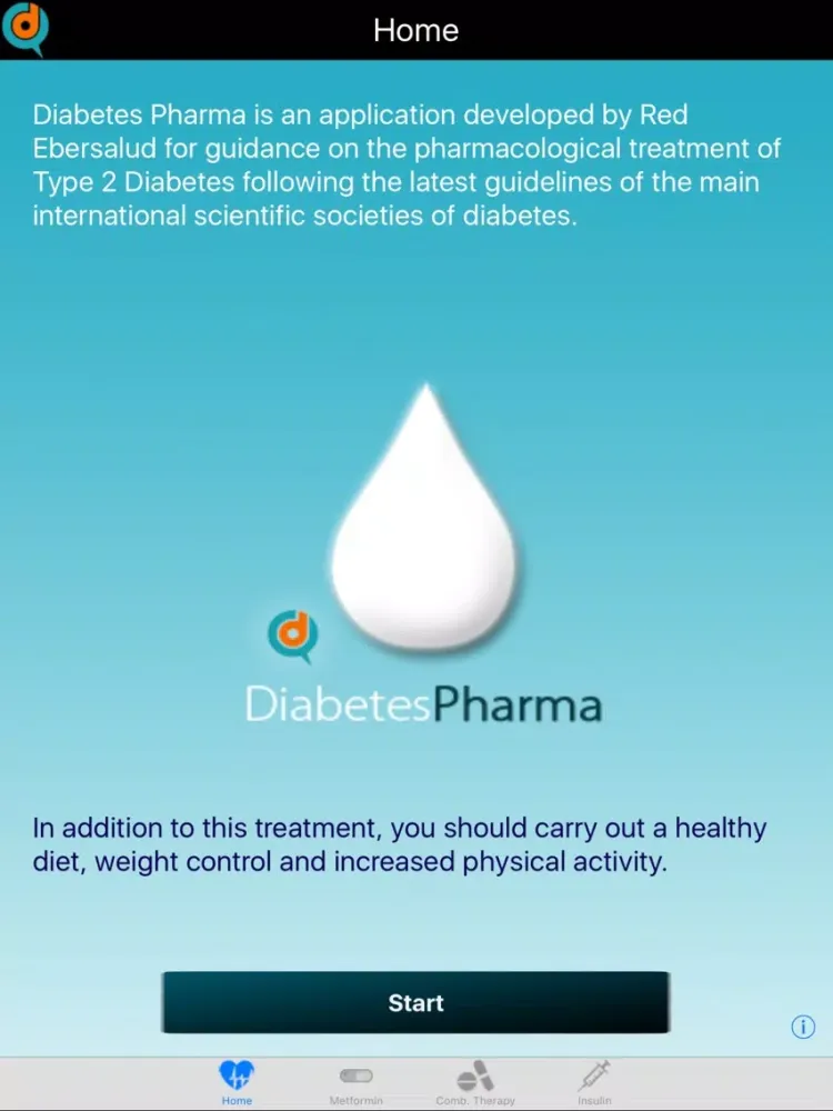 Ảnh chụp màn hình của Diabetes Pharma iPad 
