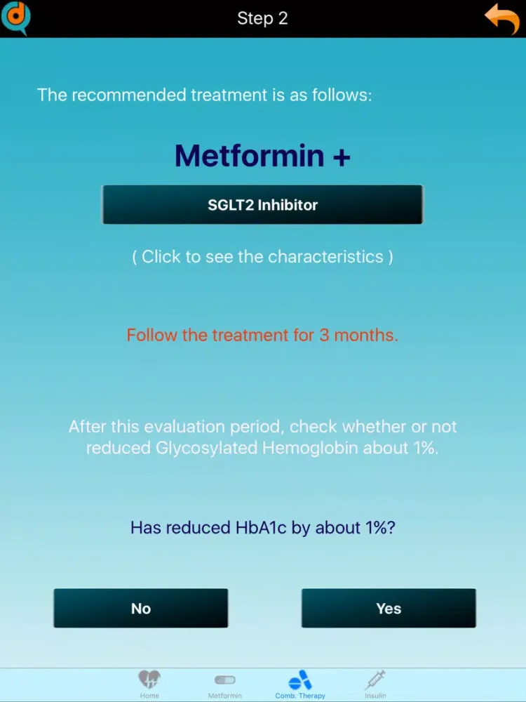 Ảnh chụp màn hình của Diabetes Pharma iPad 