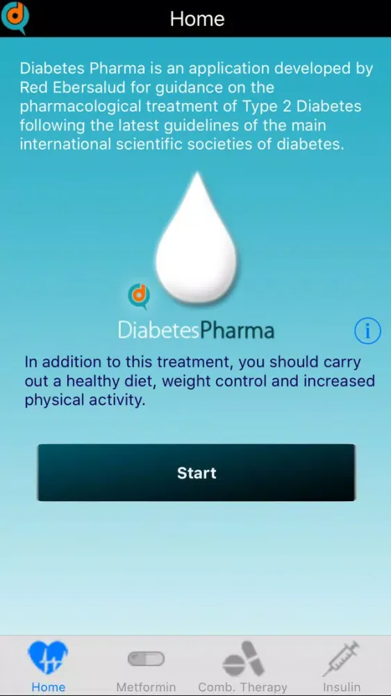 Ảnh chụp màn hình của Diabetes Pharma