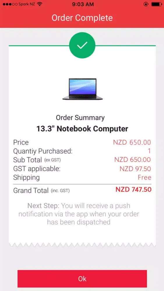 Ảnh chụp màn hình của Redeem NZ
