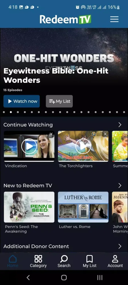 Tangkapan layar Redeem TV