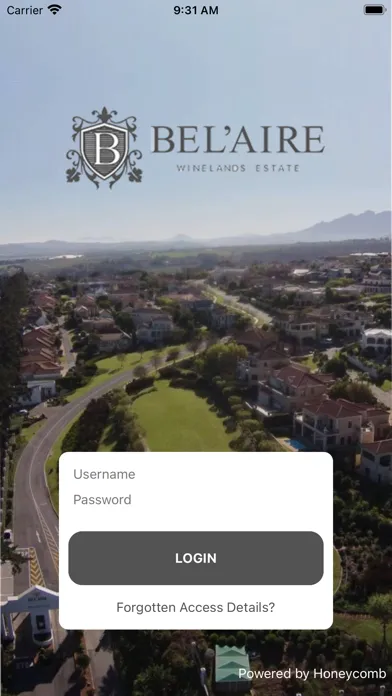 Bel'aire Resident's App Screenshots