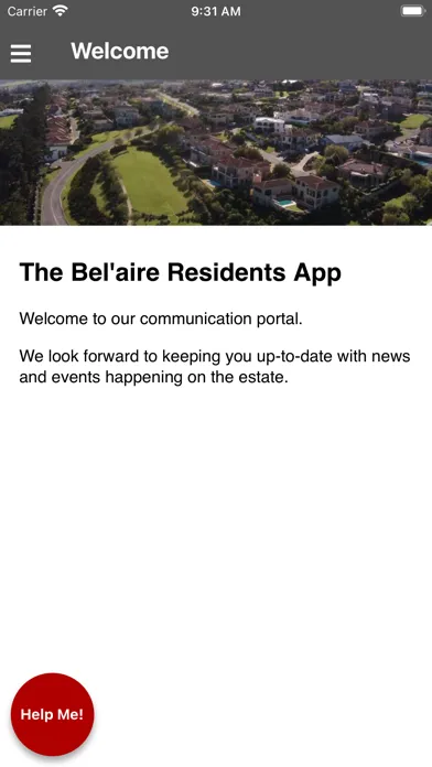 Bel'aire Resident's App Screenshots