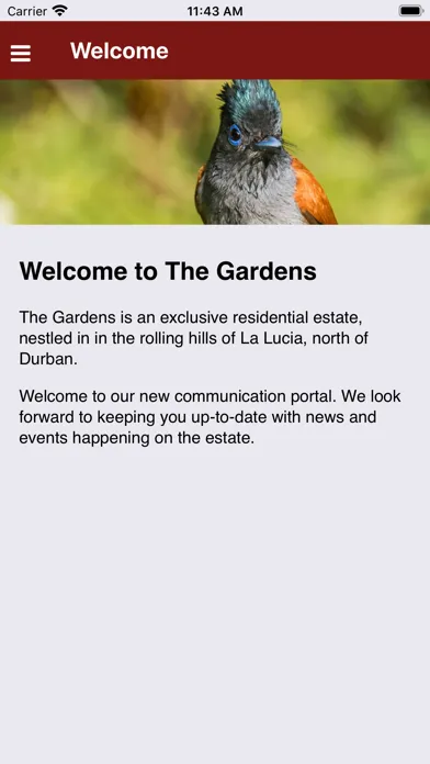 Zrzuty ekranu The Gardens Resident's App