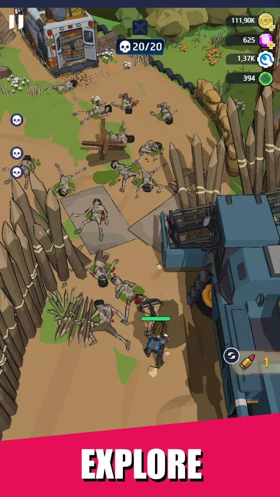 Capturas de tela do SDS : Shoot, Drive, Survive