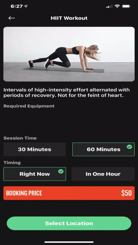 Tangkapan layar Fitme Workouts & Fitness