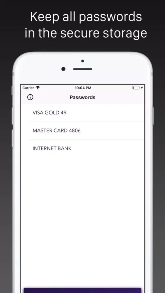 Скриншоты PassKeep - Password Keeper