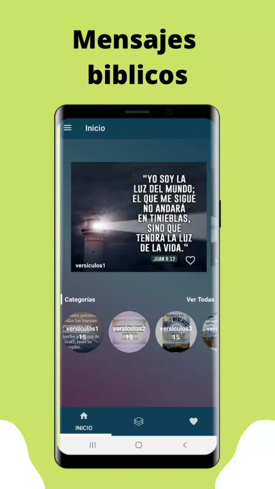 Capturas de pantalla de versiculos de la biblia