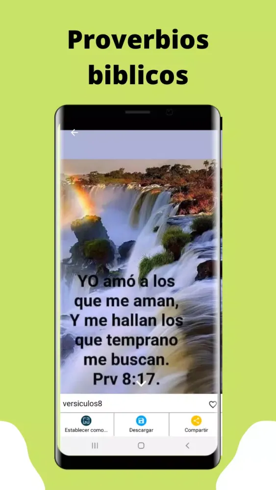 Capturas de pantalla de versiculos de la biblia
