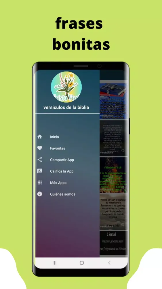 Capturas de pantalla de versiculos de la biblia