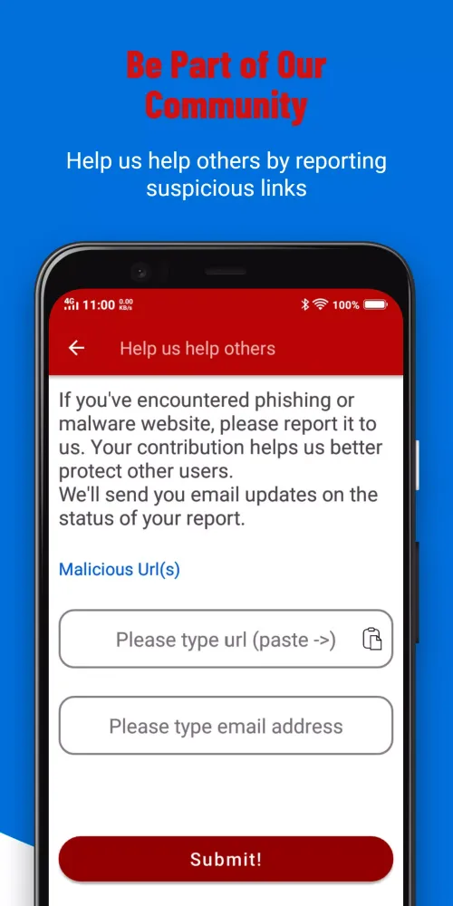 Ảnh chụp màn hình của RedFox Phishing &Spam Detector