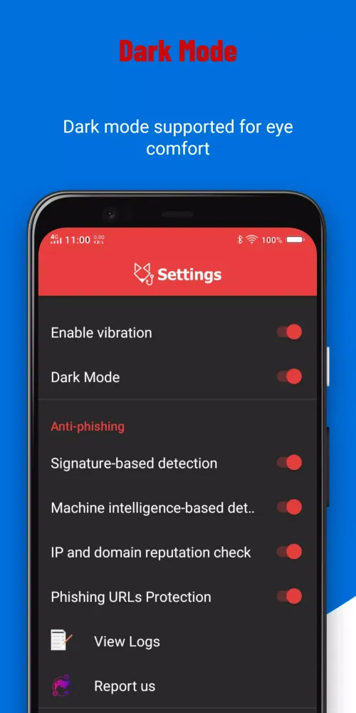 Ảnh chụp màn hình của RedFox Phishing &Spam Detector